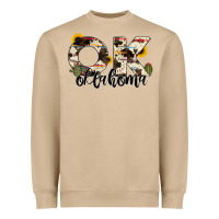 Mushroom oklahoma state cowhide serape cactus Heavyweight Sweatshirt - RanaPortraitStore