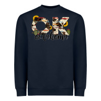 Navy oklahoma state cowhide serape cactus Heavyweight Sweatshirt - RanaPortraitStore
