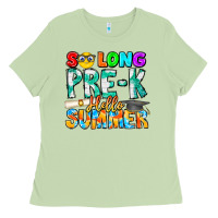 Matcha So Long Pre K Hello Summer Ladies Tee - CowhideDigitalArt
