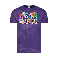 Cloud Purple Easter Nurse Vintage Tee - CowhideDigitalArt