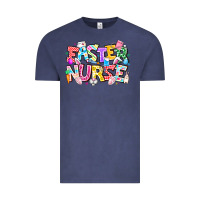 Vintage Denim Easter Nurse Vintage Tee - CowhideDigitalArt
