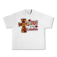 Lunar Rock Jesus is My Valentine Cross Urban Heavy Tee - CowhideDigitalArt