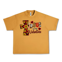 Peanut Butter Jesus is My Valentine Cross Urban Heavy Tee - CowhideDigitalArt