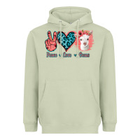 Matcha Peace Love Goats Heavyweight Hoodie - Jasminsmagicworld