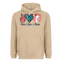 Mushroom Peace Love Goats Heavyweight Hoodie - Jasminsmagicworld