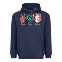 Navy Peace Love Goats Heavyweight Hoodie - Jasminsmagicworld