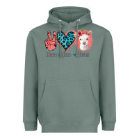 Sage Peace Love Goats Heavyweight Hoodie - Jasminsmagicworld