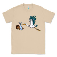 Mushroom stork with black baby boy Classic Tee - BarkalooDesign