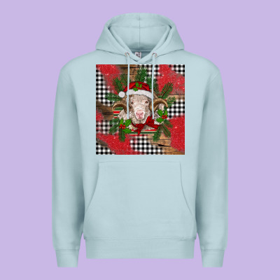 Christmas Merino Premium Hoodie Designed By Barkaloodesign