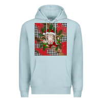 Blue Mist Christmas merino Premium Hoodie - BarkalooDesign