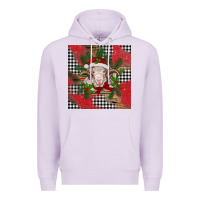 Lilac Christmas merino Premium Hoodie - BarkalooDesign