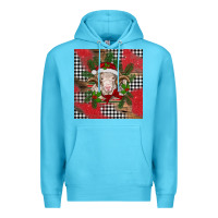 Ocean Blue Christmas merino Premium Hoodie - BarkalooDesign