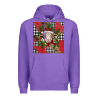 Purple Christmas merino Premium Hoodie - BarkalooDesign