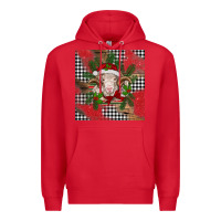 Red Christmas merino Premium Hoodie - BarkalooDesign