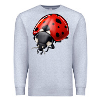 Heather Grey ladybug Premium Sweatshirt - Jasminsmagicworld