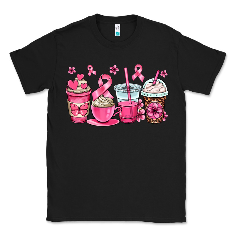 Breast Cancer Coffee Cups Classic Tee by OliviaCreatesArt | Teevron