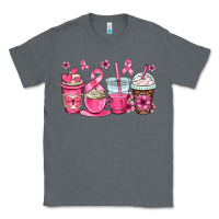 Charcoal Heather breast cancer coffee cups Classic Tee - OliviaCreatesArt