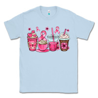 Dusty Blue breast cancer coffee cups Classic Tee - OliviaCreatesArt