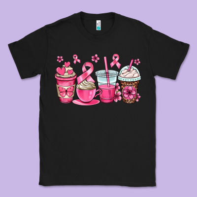 Breast Cancer Coffee Cups Classic Tee Designed By Oliviacreatesart