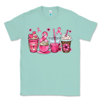 Seafoam breast cancer coffee cups Classic Tee - OliviaCreatesArt