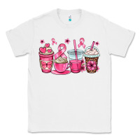 White breast cancer coffee cups Classic Tee - OliviaCreatesArt