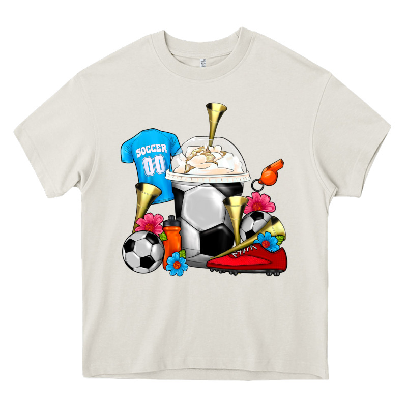 Soccer Frappe Coffee Heavy Core Tee by FaDigitalArtStudio | Teevron