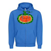 True Royal watermelon pumpkin Zipper Hoodie - Jasminsmagicworld
