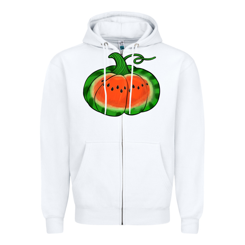 Watermelon Pumpkin Zipper Hoodie by Jasminsmagicworld | Teevron