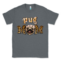 Charcoal Heather Pug Mom Classic Tee - Jasminsmagicworld