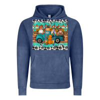 Vintage Denim western fall truck gnomes tumbler Vintage Hoodie - Artiststas