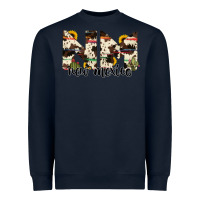 Navy new mexico state cowhide serape cactus Heavyweight Sweatshirt - RanaPortraitStore