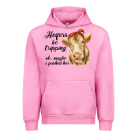 Fuchsia Pink heifer's be trippin' charolais cow Urban Hoodie - RanaPortraitStore