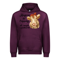Mauve Wine heifer's be trippin' charolais cow Urban Hoodie - RanaPortraitStore