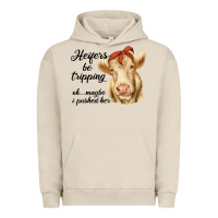 Pigment French Oak heifer's be trippin' charolais cow Urban Hoodie - RanaPortraitStore
