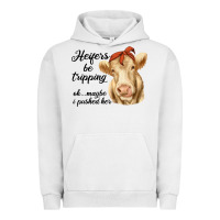 Pigment Lunar Rock heifer's be trippin' charolais cow Urban Hoodie - RanaPortraitStore