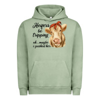 Pigment Oil Green heifer's be trippin' charolais cow Urban Hoodie - RanaPortraitStore