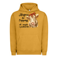 Pigment Peanut Butter heifer's be trippin' charolais cow Urban Hoodie - RanaPortraitStore