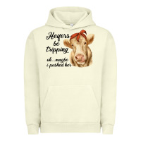 Pigment Pistachio heifer's be trippin' charolais cow Urban Hoodie - RanaPortraitStore