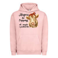 Heifer's Be Trippin' Charolais Cow Urban Hoodie | Teevron