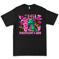 Black my first valentine's day dragon Premium Tee - FaDigitalArtStudio
