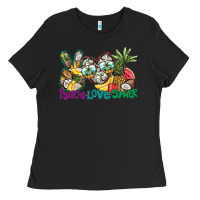 Black Peace Love Summer Ladies Tee - CowhideDigitalArt