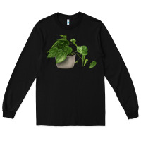 Black Philodendron Long Sleeve Tee - LillyAllenDesigns