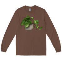Chestnut Philodendron Long Sleeve Tee - LillyAllenDesigns
