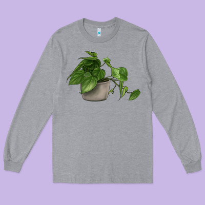 Philodendron Long Sleeve Tee Designed By Lillyallendesigns