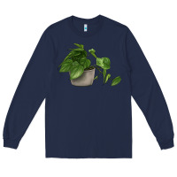 Navy Philodendron Long Sleeve Tee - LillyAllenDesigns