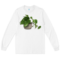 White Philodendron Long Sleeve Tee - LillyAllenDesigns