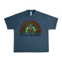 Midnight Navy reindeer rainbow christmas Urban Heavy Tee - RanaPortraitStore