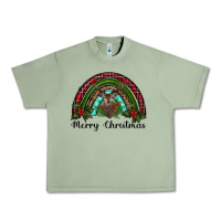 Oil Green reindeer rainbow christmas Urban Heavy Tee - RanaPortraitStore