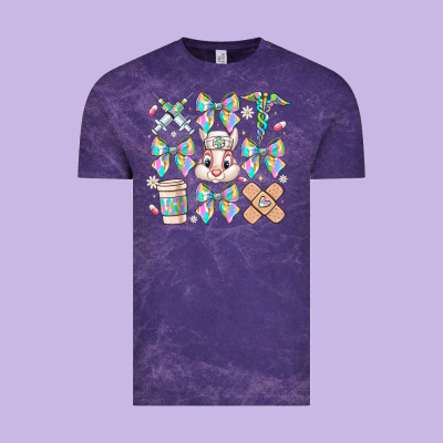 Easter Bow Vintage Tee Designed By Cowhidedigitalart