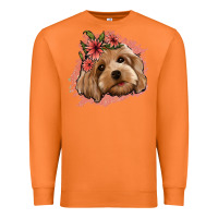 Carrot cockapoo floral pink glitter Premium Sweatshirt - Jasminsmagicworld